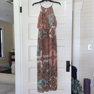 Juniors Halter Maxi dress